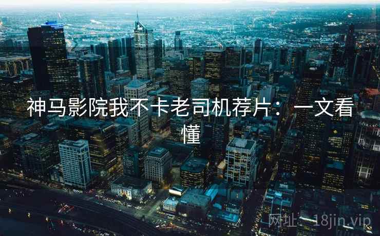 神马影院我不卡老司机荐片：一文看懂